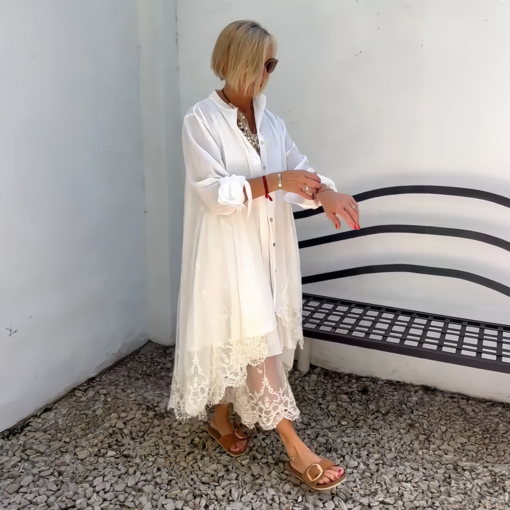 Arya™ - Completo con abito in pizzo