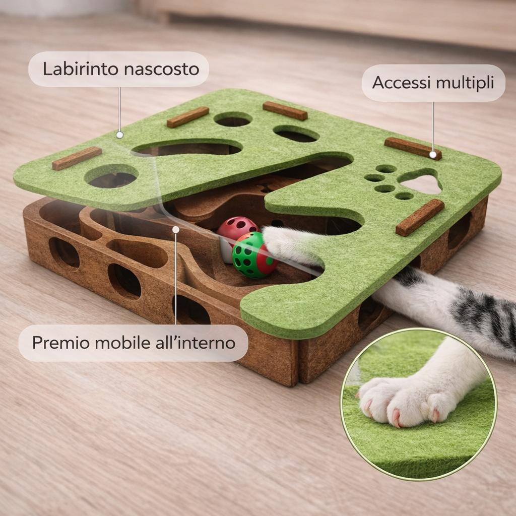 PuzzlePurr™ – Gioco Interattivo per Gatti