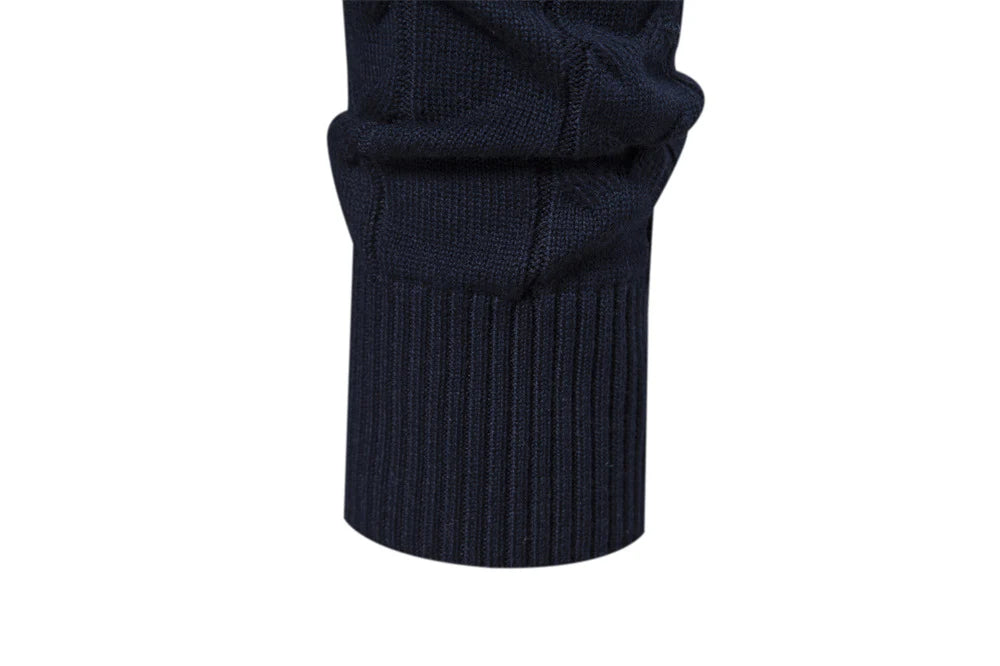 Maglione Fair Isle Alpino in cotone con cerniera a un quarto