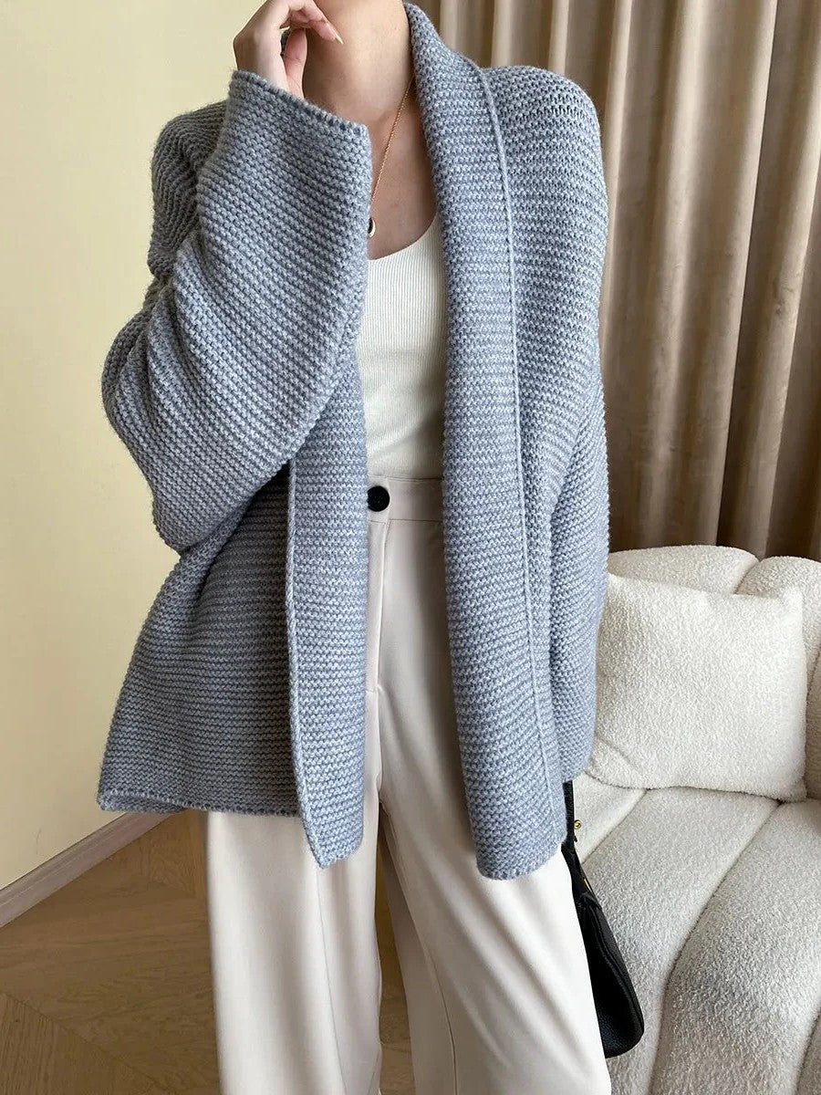 Cardigan Donna in Maglia con Cintura